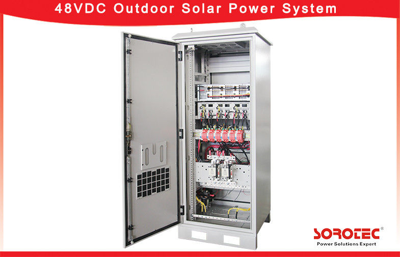 Overcharge Protected Telecom Solar Power Systems , Hybrid Solar System With Audible Alarm